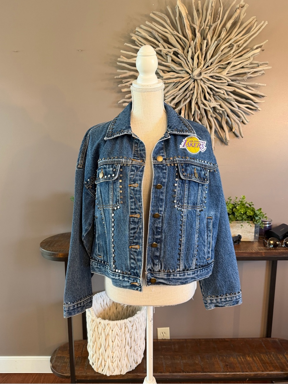 LA Lakers Denim Oversized‎ Jacket